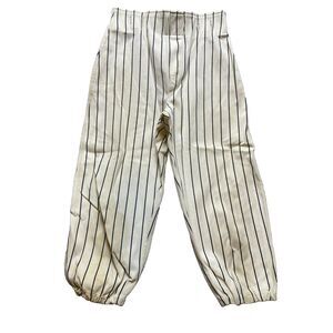 VTG Russell Baseball Pants Youth Small (27x18.5) Ivory Navy Athletic 70s 80s Boy